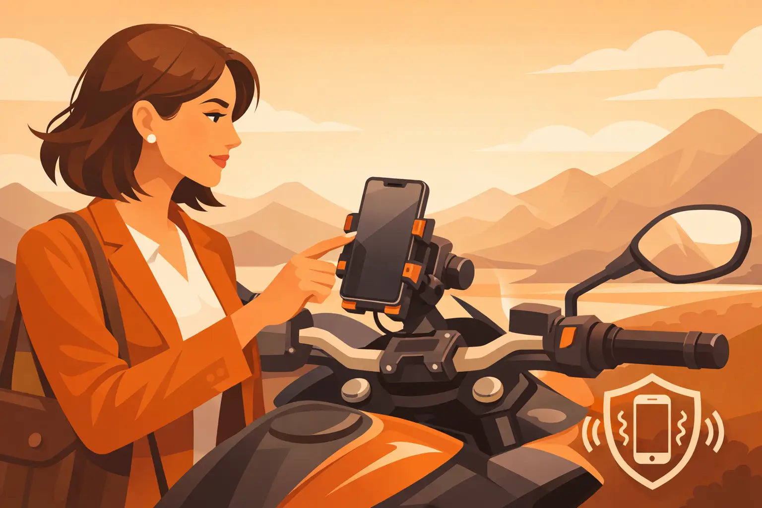 Supporti Smartphone Moto Outplorer anti-vibrazione