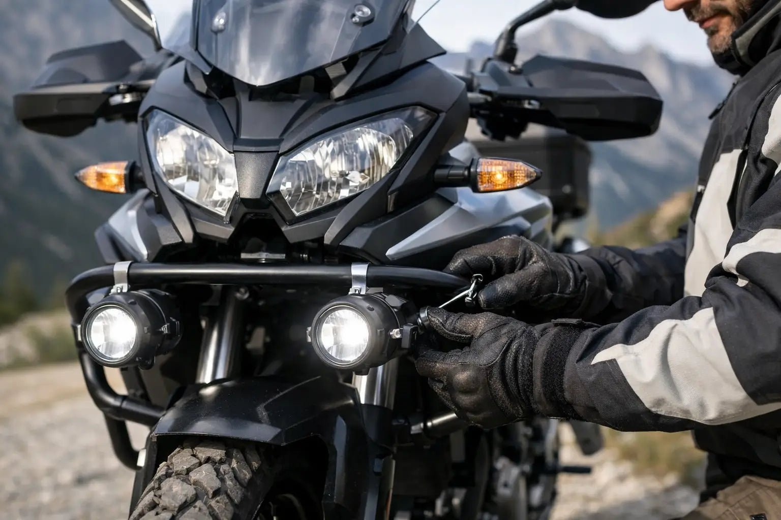 Come montare barre fendinebbia moto bene - Endurrad®