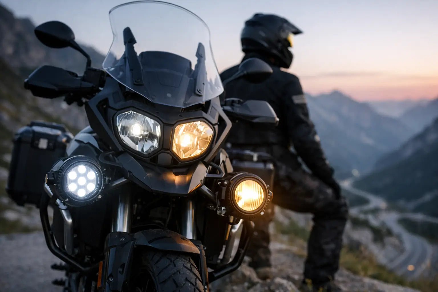 Faretti LED o alogeni: cosa scegliere in moto - Endurrad®