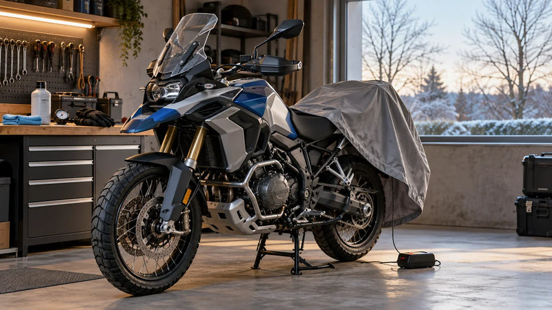 Motorrad winterfest machen: So bereitest du es Schritt für Schritt auf die Standzeit vor