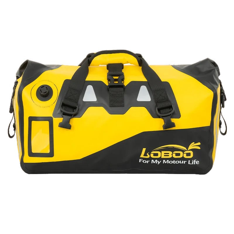 Borsa posteriore impermeabile LOBOO BWB in PVC, colore giallo