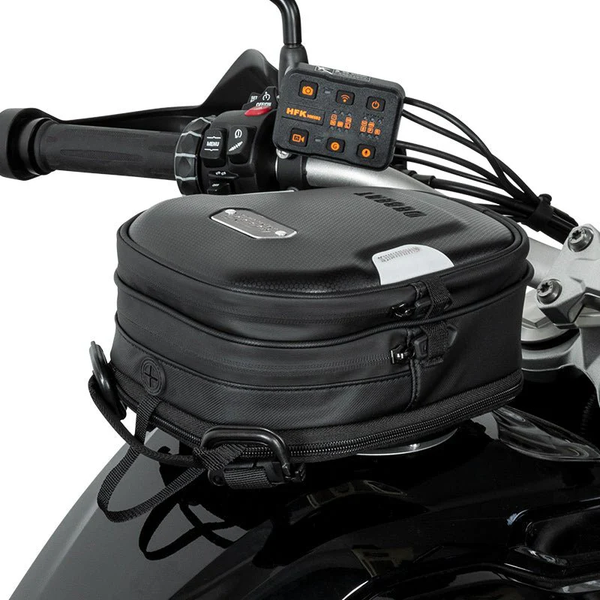 Erweiterbare magnetische Motorradtasche für den Tank, 2,5–3,5 L