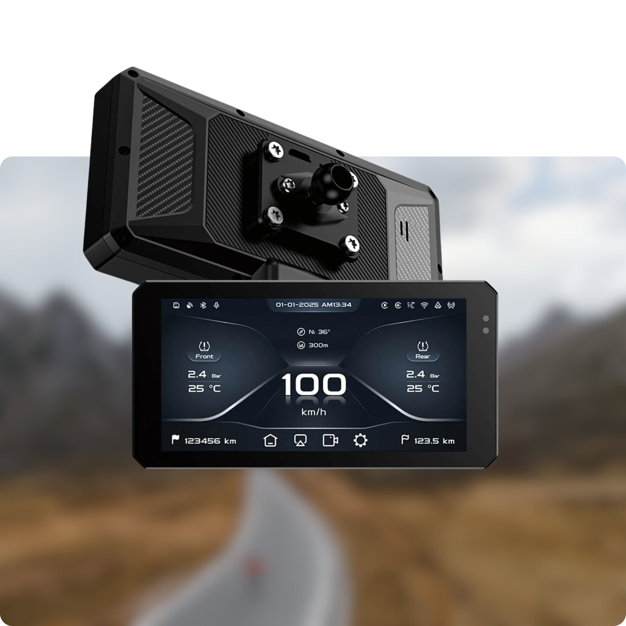 6-Zoll-Bildschirm, vibrationsbeständige Konstruktion