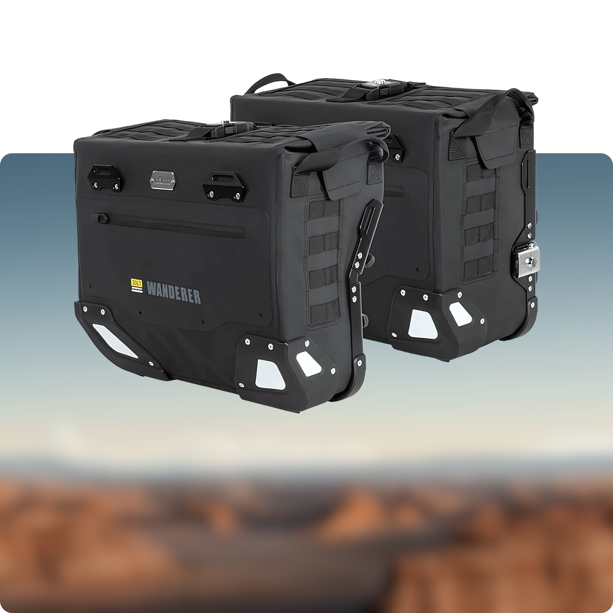 Halbsteife oder weiche, wasserdichte und widerstandsfähige Koffer