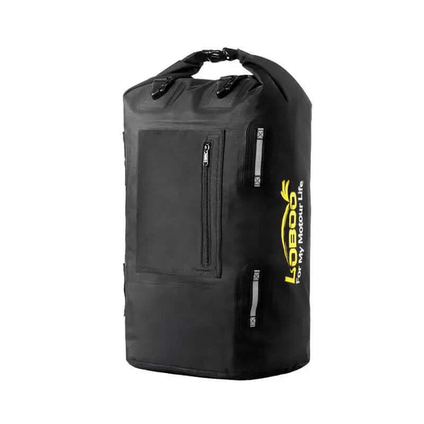 Wasserdichte Motorrad-Satteltasche IPX6 mit 30 L Fassungsvermögen | rollbar und faltbar, 2 Schnellverschlussriemen inklusive