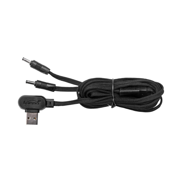 USB-Y-Kabel für beheizte Motorradhandschuhe | Stromversorgung über Powerbank 15 W