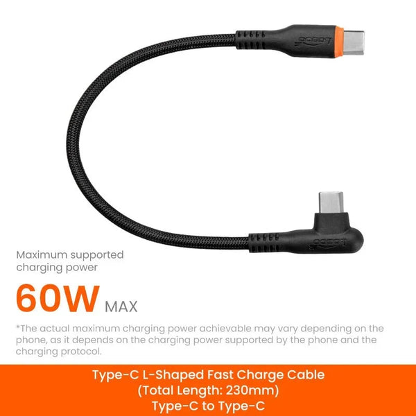 LOBOO C-CW230 und C-LW230 – 230-mm-Winkel-Ladekabel für PH02S- und PH06-Halterungen