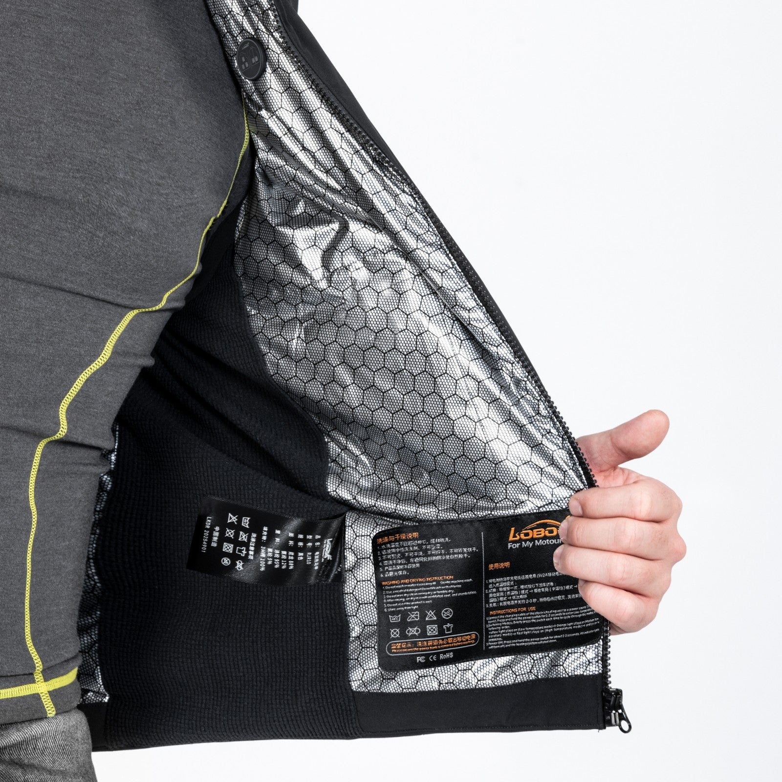 Fodera interna termoriflettente del gilet riscaldato RJR10