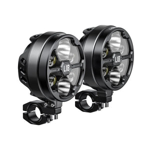 Zugelassene Motorrad-Zusatzscheinwerfer mit 21.000 Lumen, sechs LEDs und Glaslinse