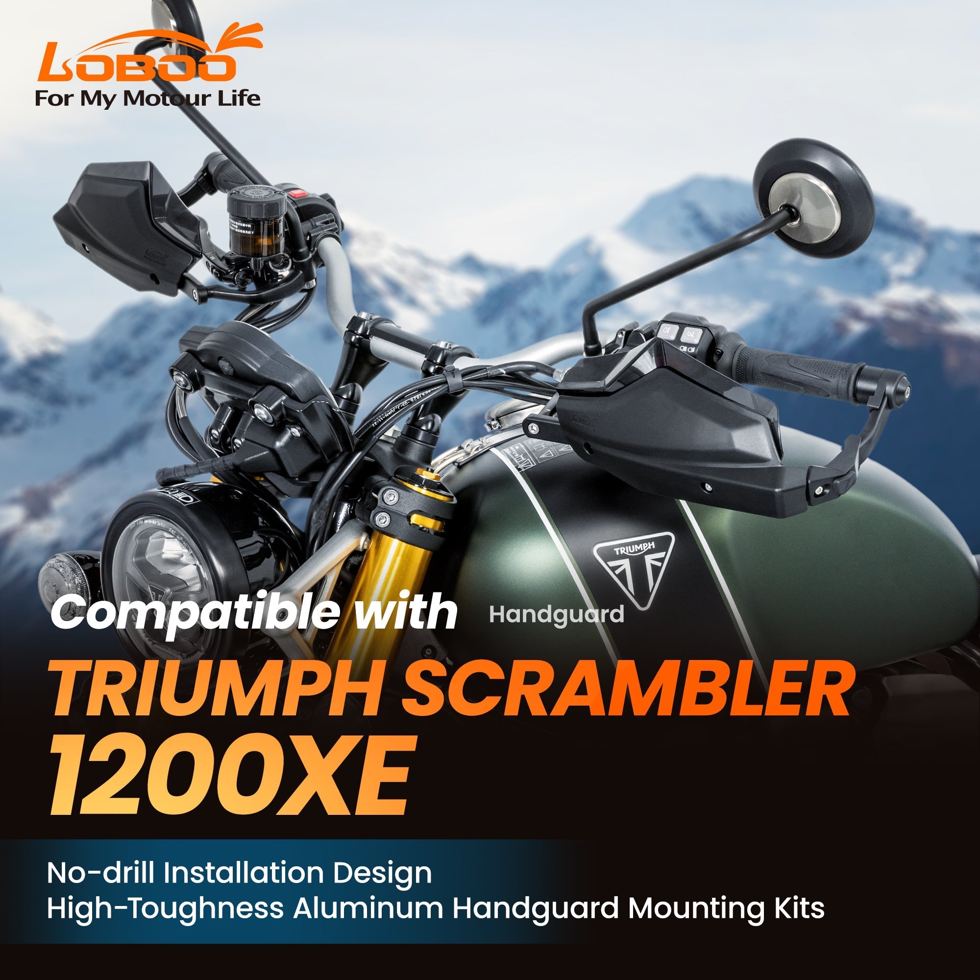 Paramani LOBOO CHS931 per Triumph Scrambler 1200XE – dettaglio 5