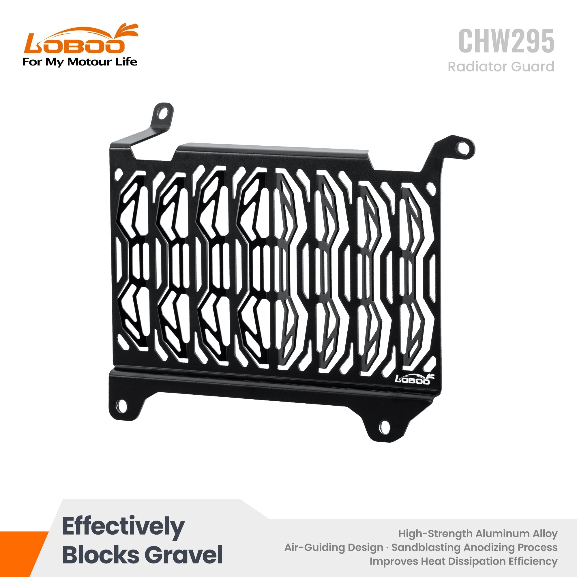Protezione radiatore LOBOO per Honda NX500 – vista principale