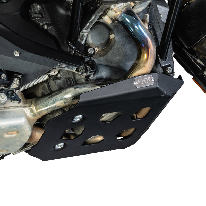 Paracoppa LOBOO installato sulla BMW R 1300 GS, vista ravvicinata