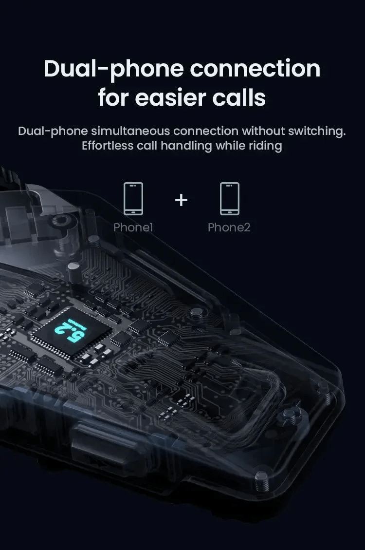 Freisprecheinrichtung für Motorradhelm LOBOO R1X – Bluetooth 5.3 - Endurrad.com