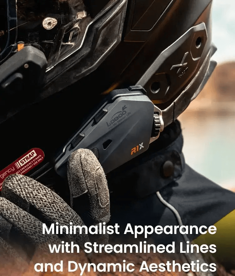 Freisprecheinrichtung für Motorradhelm LOBOO R1X – Bluetooth 5.3 - Endurrad.com