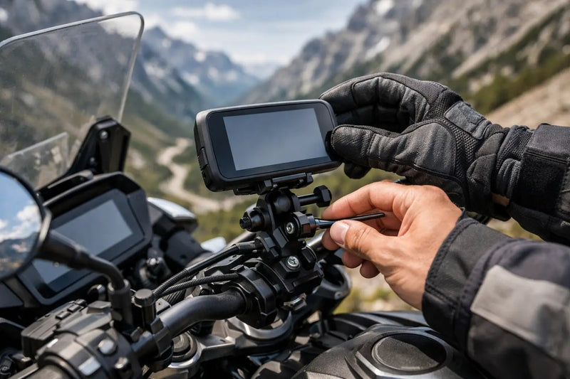 So montieren Sie eine GPS-Halterung am Motorrad fehlerfrei
