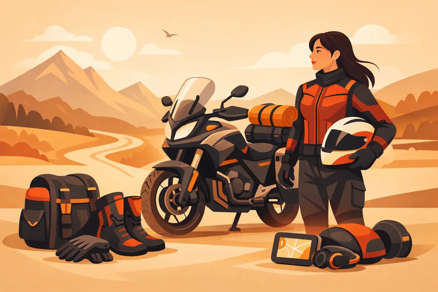 Equipaggiamento moto touring per viaggi sicuri - Endurrad®