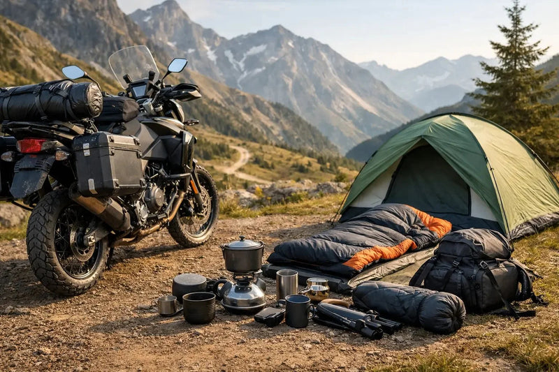 Motorrad-Camping: das Zubehör, das wirklich nötig ist (und das, was Endurrad nicht verkauft)