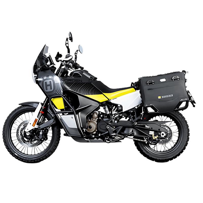 Semiharte Koffer für die Husqvarna Norden 901: die Wanderer auf den JP901B-Trägern