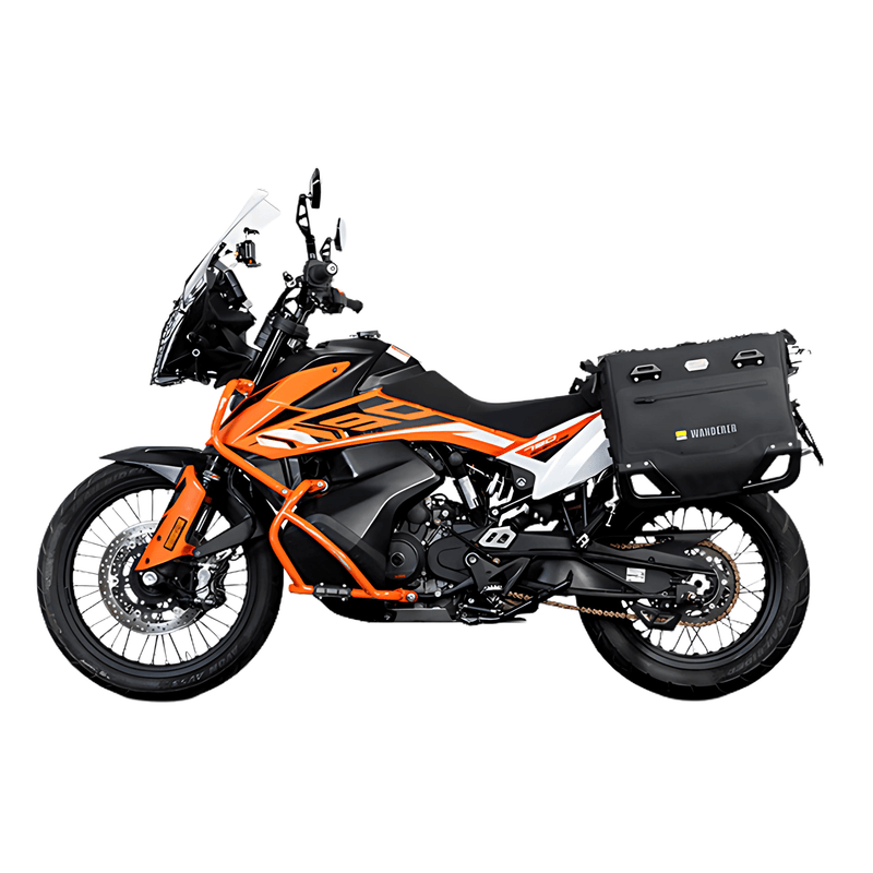 Halbstarre Koffer für KTM 790 und 890 Adventure: die Wanderer auf den JP221B-Trägern