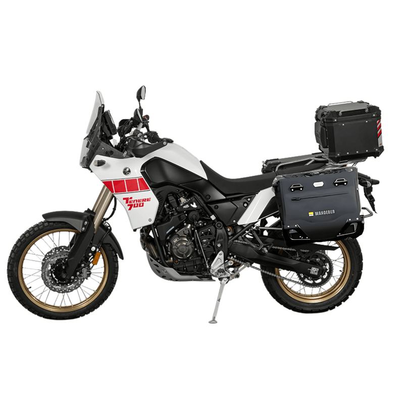 Halbstarre Koffer für Yamaha Ténéré 700: die Wanderer auf den Trägern JP871B