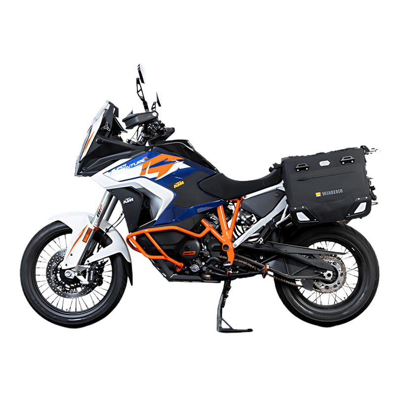 Halbharte Koffer für die KTM 1290 Super Adventure: die Wanderer auf den JP251B-Trägern
