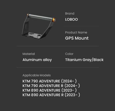 Supporto GPS LOBOO per KTM 390 Adventure – dettaglio 14