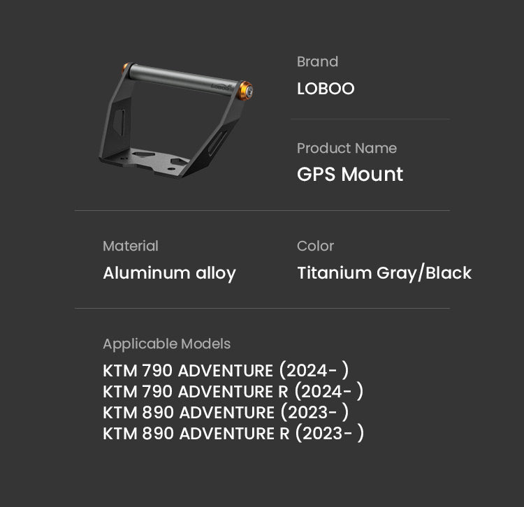 Supporto GPS LOBOO per KTM 390 Adventure – dettaglio 14