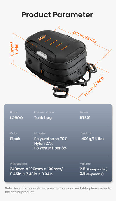 Borsa serbatoio LOBOO BTB01 – dettaglio 13
