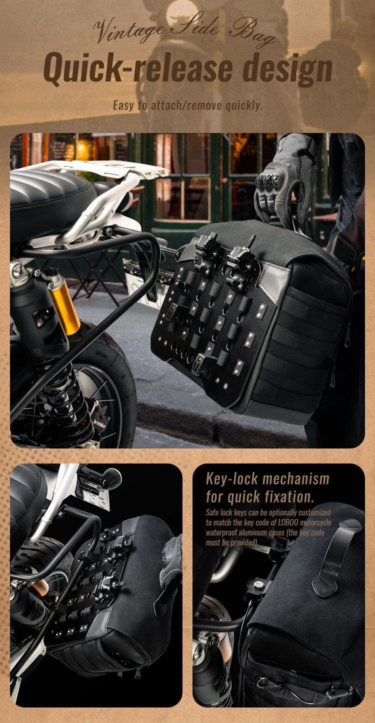 Borsa laterale LOBOO BCB12BK per Honda CM500 Compatibile – dettaglio 27
