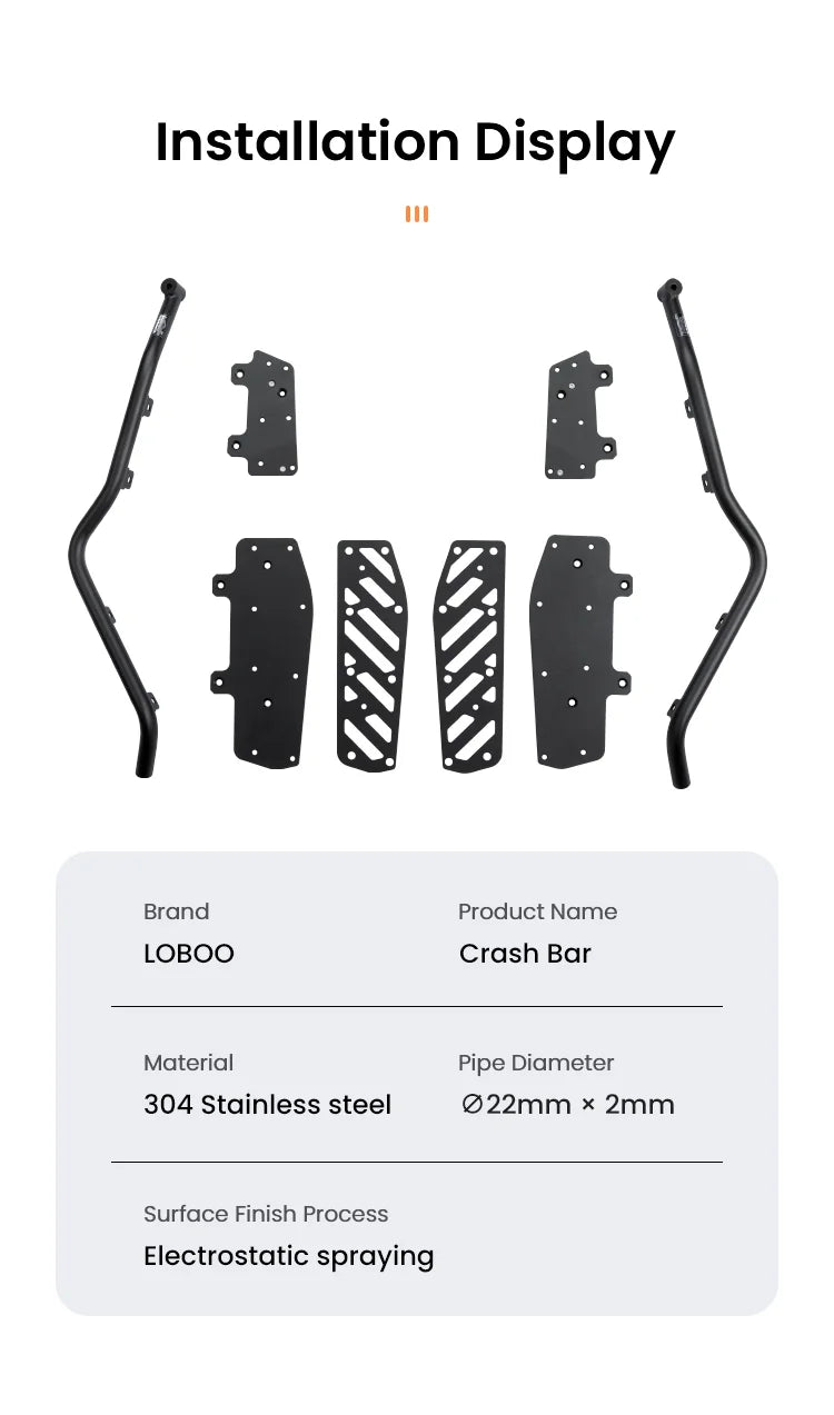 Pedane LOBOO SR250GT per Voge SR250GT – dettaglio 22