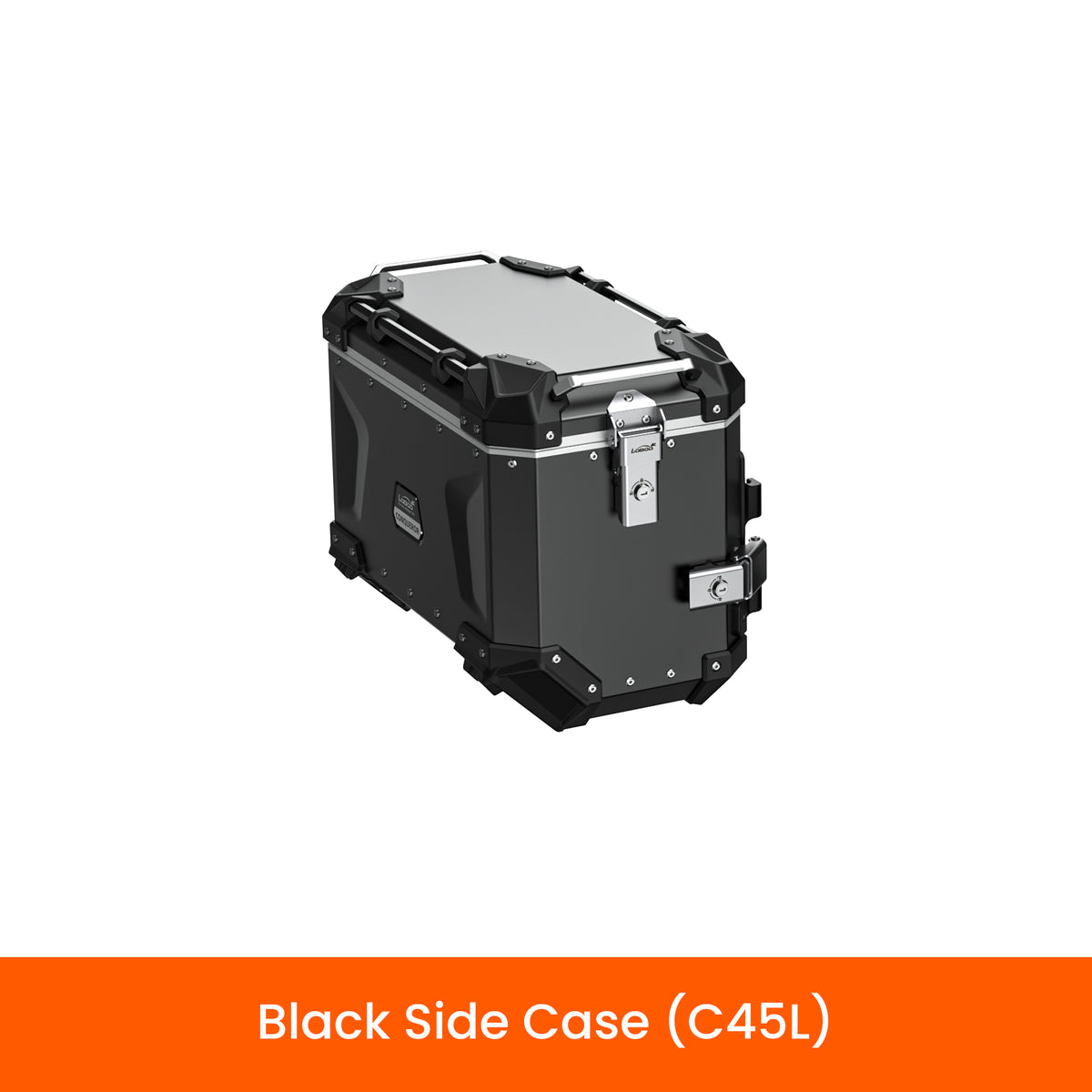 Valigia laterale sinistra C45L da 45 litri in alluminio nero