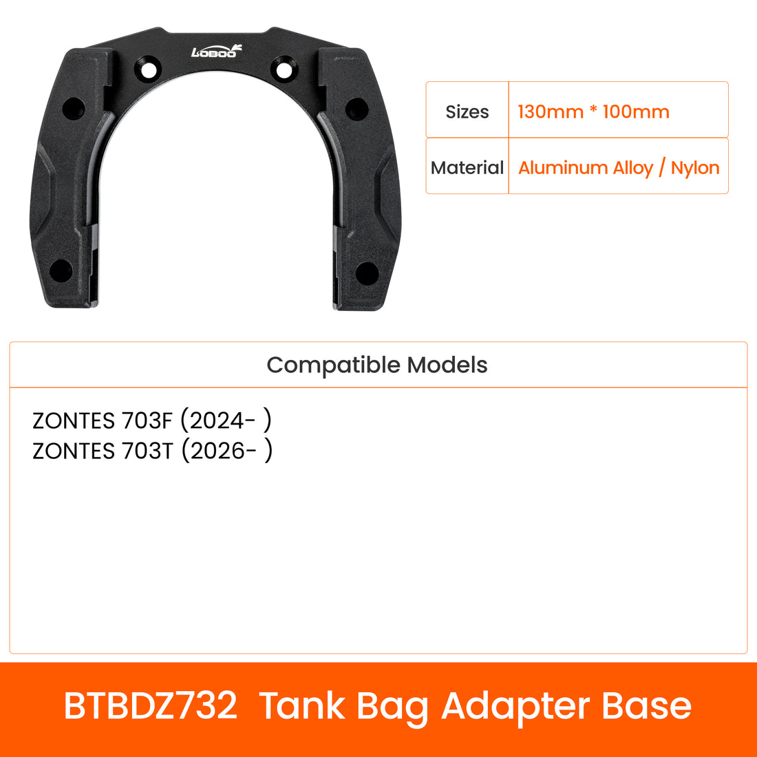 Anello Quick-Lock per borsa serbatoio per Zontes 703F e 703T: misure, materiale e moto compatibili