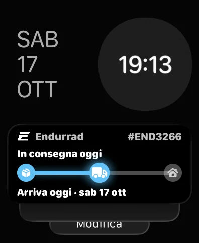 App Endurrad su Apple Watch: Spedizione in diretta, ordine in consegna oggi