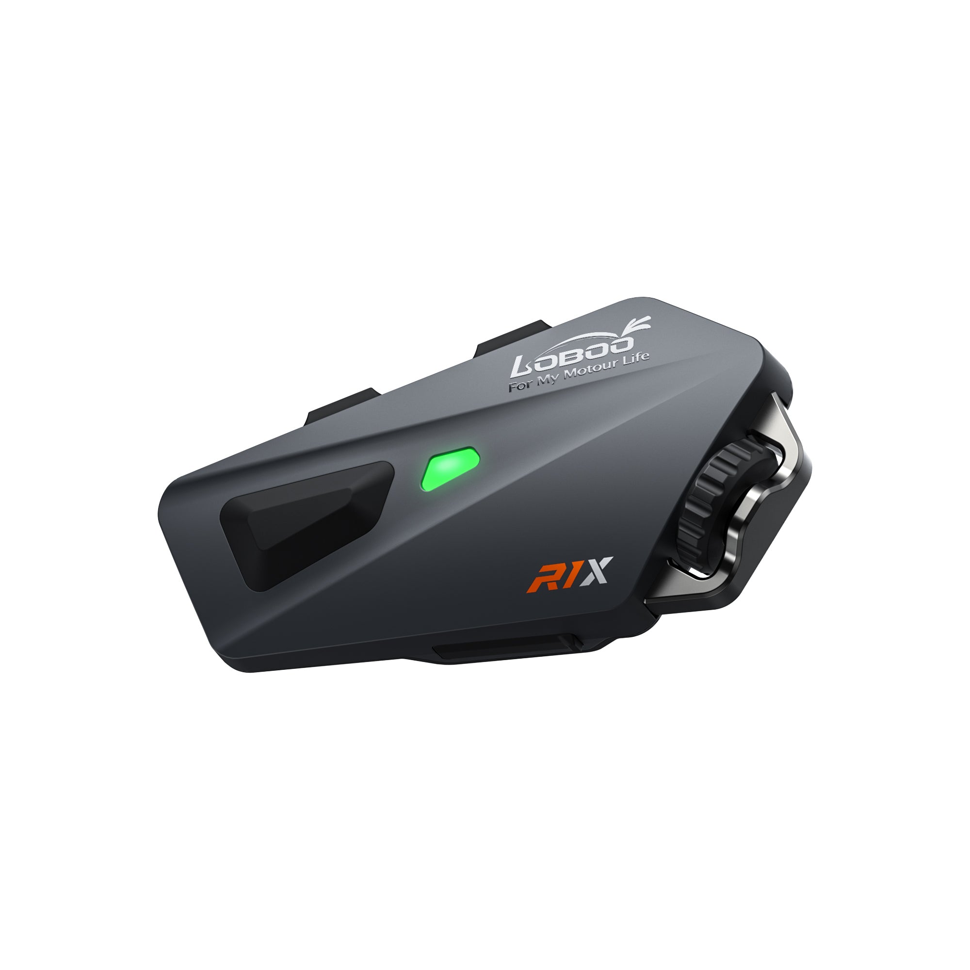 Auricolare per casco visto di profilo