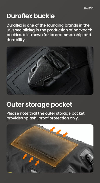 Faltbare und wasserdichte Tasche 30 l – Endurrad.com