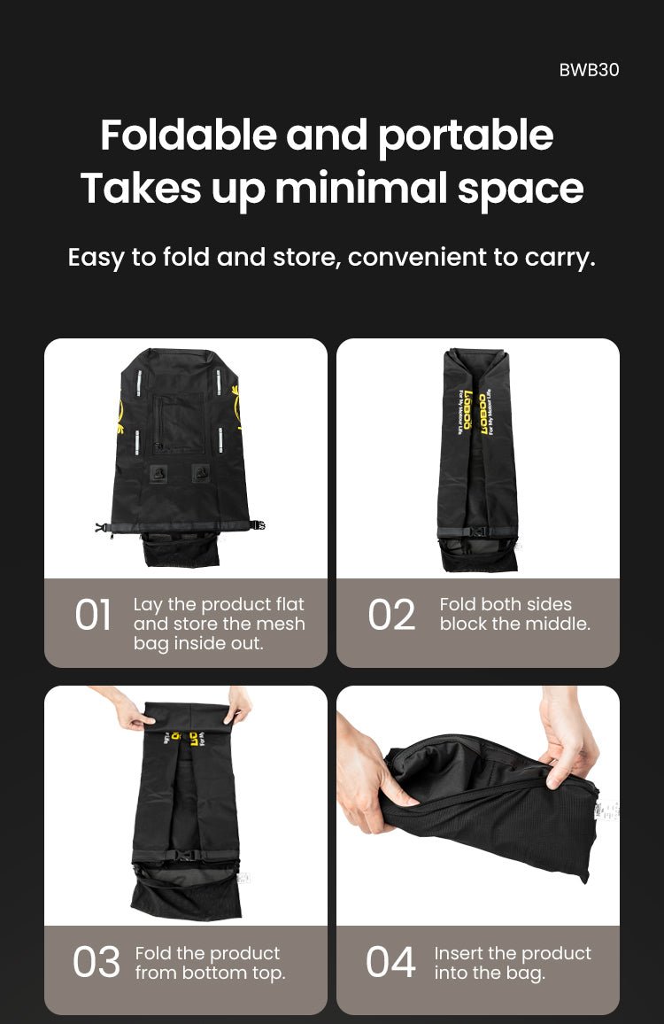 Faltbare und wasserdichte Tasche 30 l – Endurrad.com