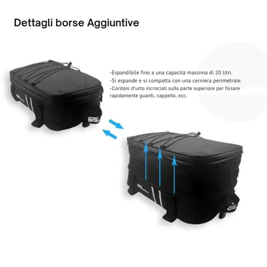 Zusatztasche für Topcase BMW GS - Endurrad.com