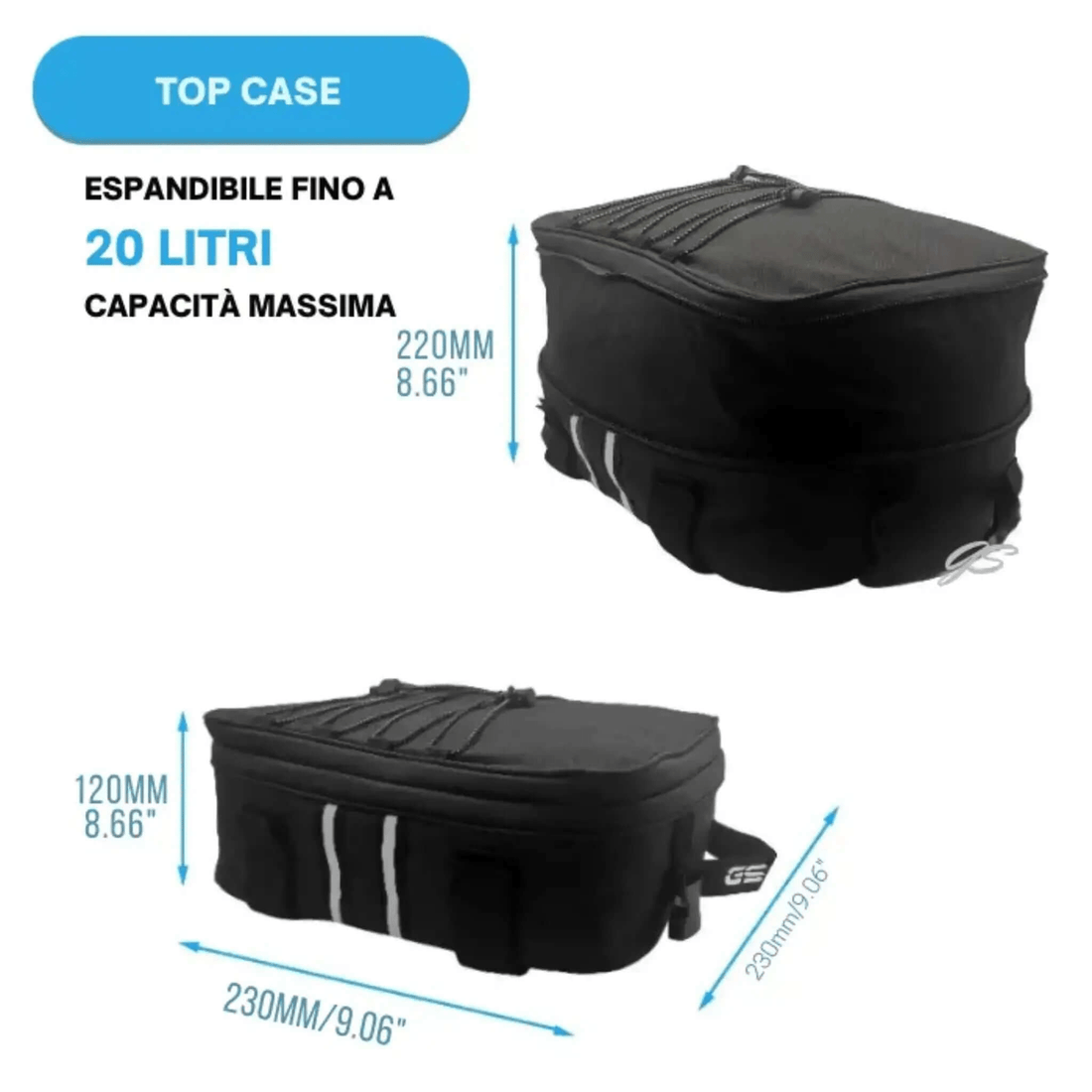 Zusatztasche für Topcase BMW GS - Endurrad.com
