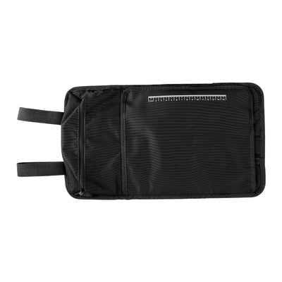 Retro della borsa attrezzi LOBOO BGJB03 aperta, con il righello stampato sul tessuto