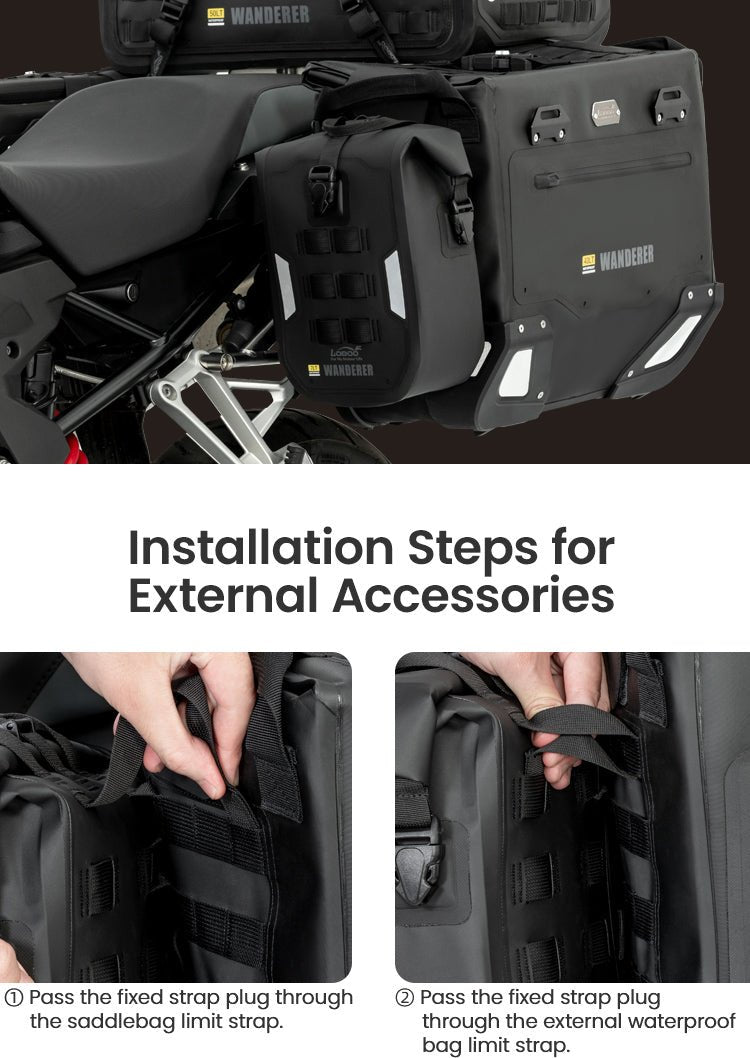 Wasserdichte Tasche 7L MOLLE LOBOO Wanderer - Endurrad.com