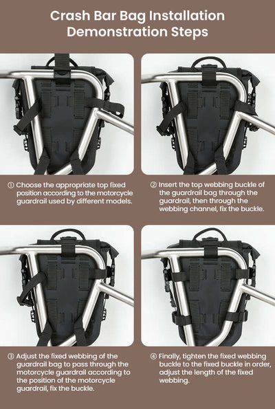 Wasserdichte Crashbar-Taschen 6L - Endurrad.com