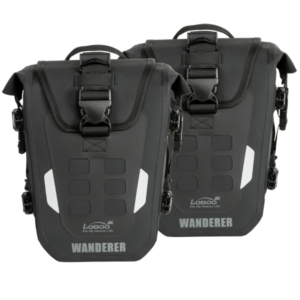 Wasserdichte Sturzbügeltaschen für Crash Bars 22-28 mm, 6 L – Paar Wanderer