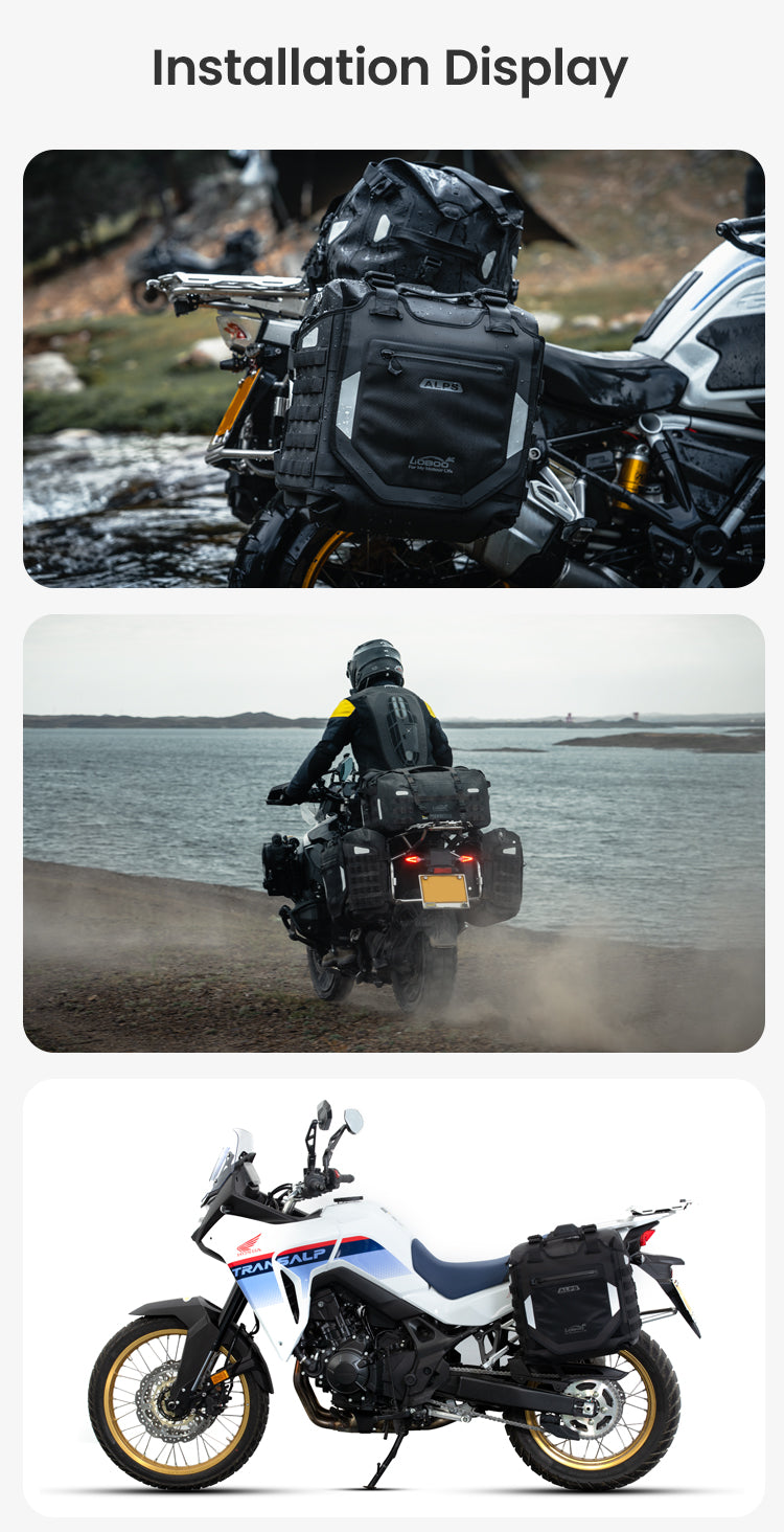 Montiert auf BMW GS und Honda XL750 Transalp