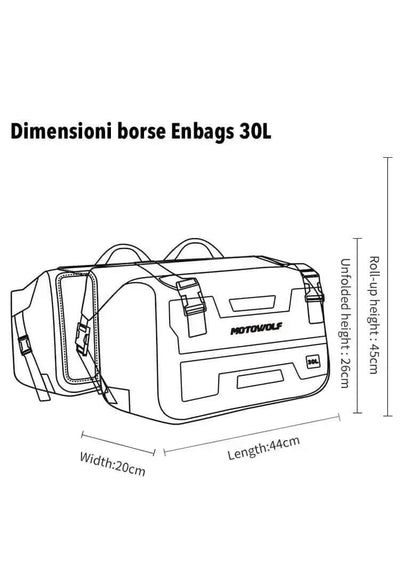 Universelle 30-Liter-Hecktaschen – Endurrad.com