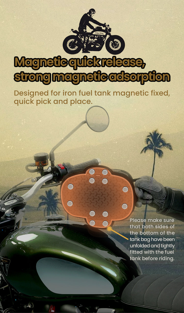 Magnetische Befestigung, ohne Ringe oder Werkzeug