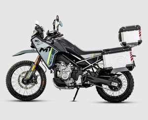 Aluminium-Seitenkoffer für CFMOTO 450MT mit Trägern | PIKE TRACKER 35+30 L
