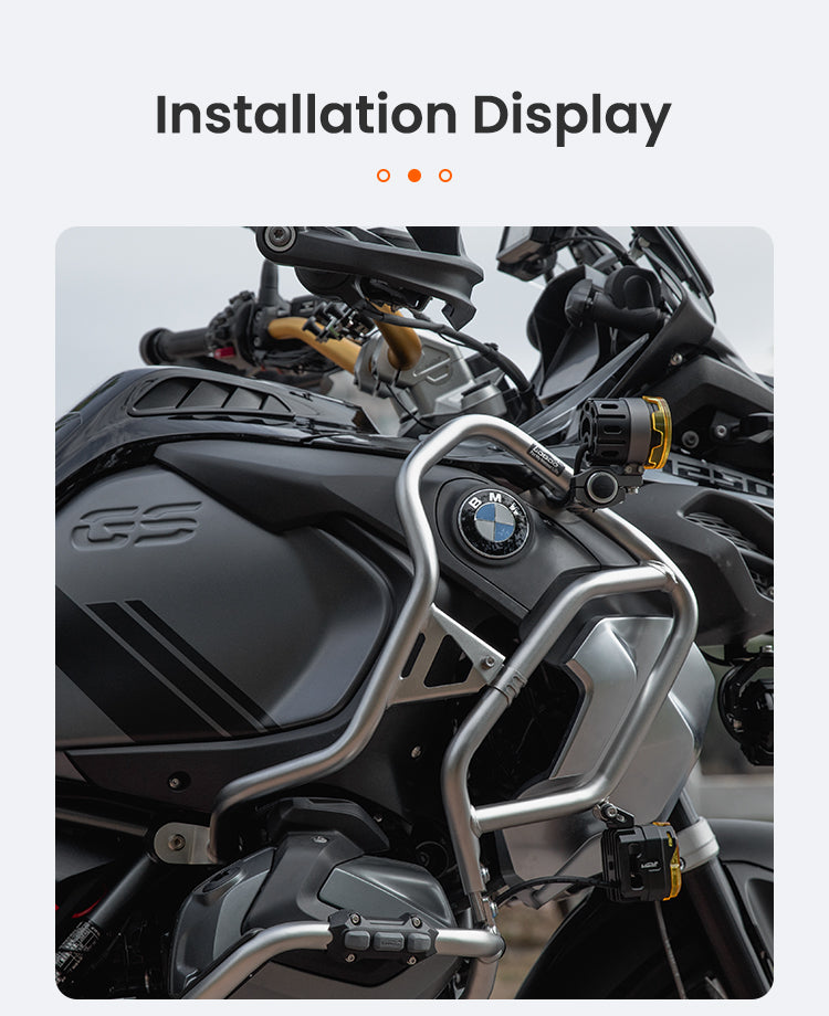 Sieh dir an, wie es am Motorrad aussieht