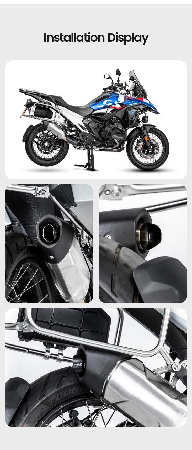 An der R 1300 GS montiert