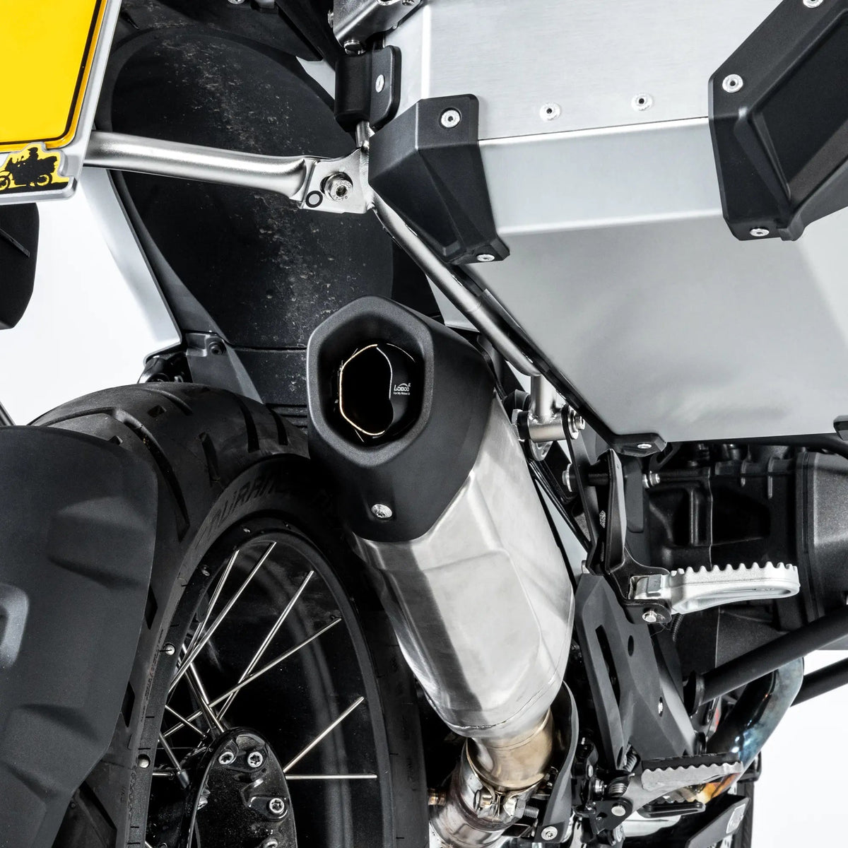 Deflettore di scarico sulla R 1300 GS con valigie in alluminio montate