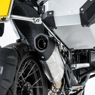 Deflettore di scarico sulla R 1300 GS con valigie in alluminio montate